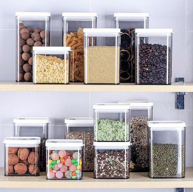 Household Coarse Grain Transparent Sealed Jar Food Grade Storage Jar Dried Fruit Snack Storage Jar with Lid, Capacity:700ml