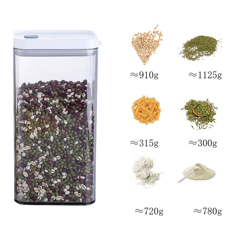 Household Coarse Grain Transparent Sealed Jar Food Grade Storage Jar Dried Fruit Snack Storage Jar with Lid, Capacity:1500ml