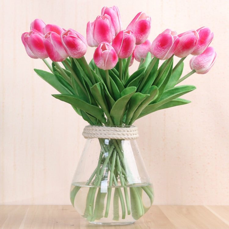 10 PCS Simulation PU Mini Tulip Artificial Flowers Silk Flowers Wedding Home Fake Flowers