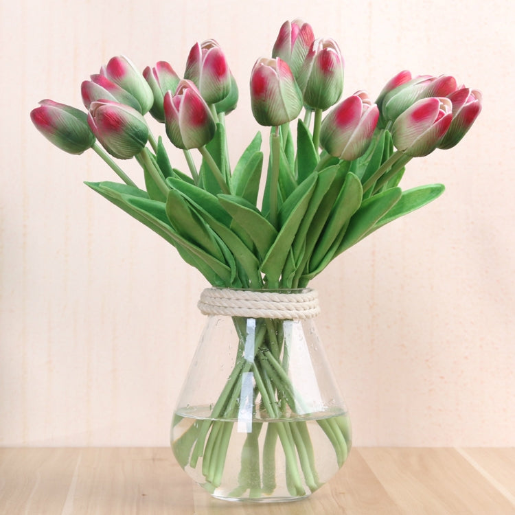 10 PCS Simulation PU Mini Tulip Artificial Flowers Silk Flowers Wedding Home Fake Flowers