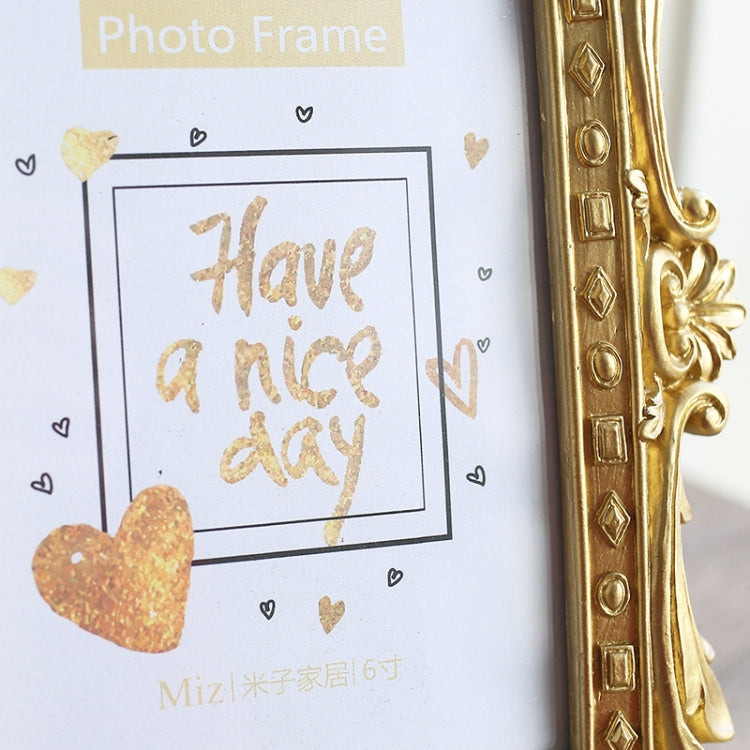 Luxury Baroque Style Gold Crown Decor Creative Resin Picture Desktop Frame Photo Frame