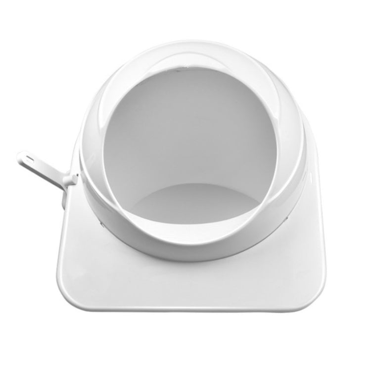 Cat Litter Box Pet Large Enclosed Toilet(White)
