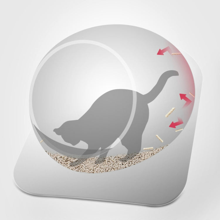 Cat Litter Box Pet Large Enclosed Toilet(White)