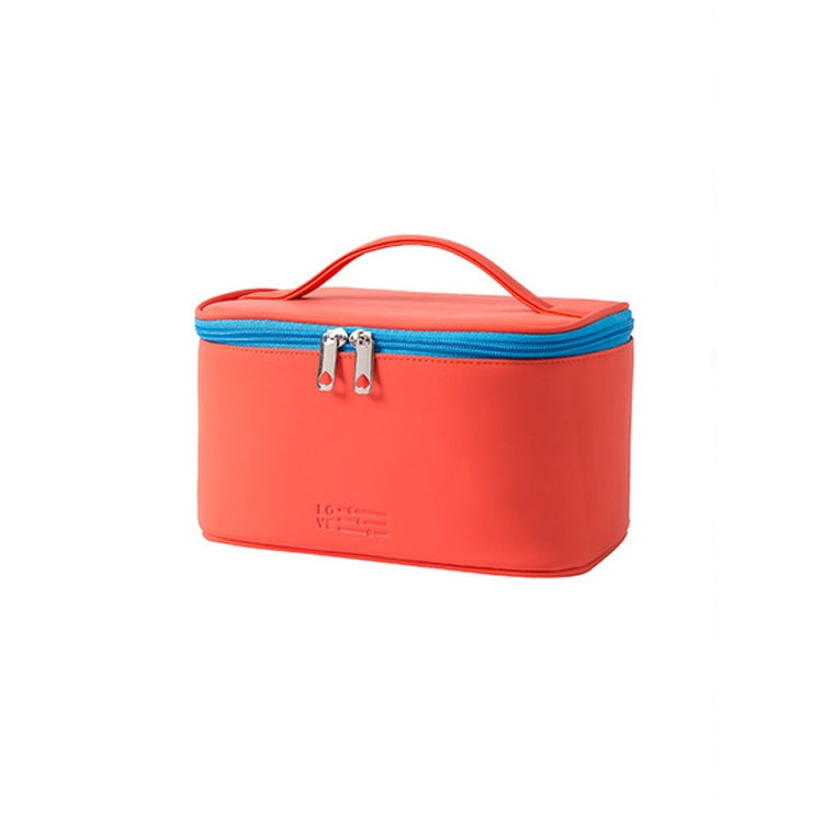 2 PCS Portable Travel PU Portable Cosmetic Case Large-capacity Cosmetic Storage Bag