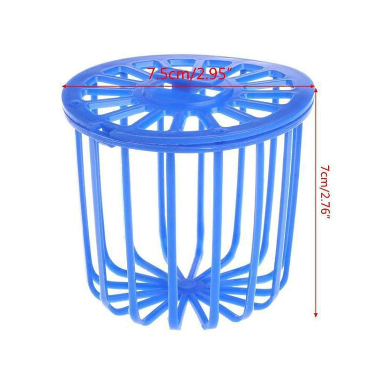 2 PCS Bird Parrot Feeder Cage Fruit Vegetable Holder Cage Hanging Basket Container Pet Bird Supplies(Blue)