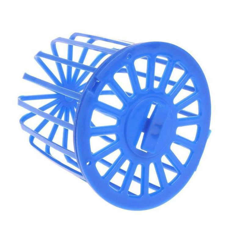2 PCS Bird Parrot Feeder Cage Fruit Vegetable Holder Cage Hanging Basket Container Pet Bird Supplies(Blue)