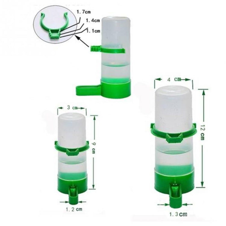 10 PCS Practical Birds Feeding Equipment Parrot Bird Drinker Watering Feeder with Clip