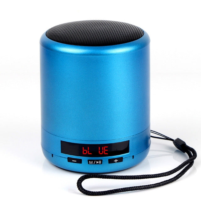 Mini Portable Bluetooth Speaker Wireless Column Bass Sound Stereo Subwoofer Handsfree AUX TF Card USB MP3 Player for Phone PC