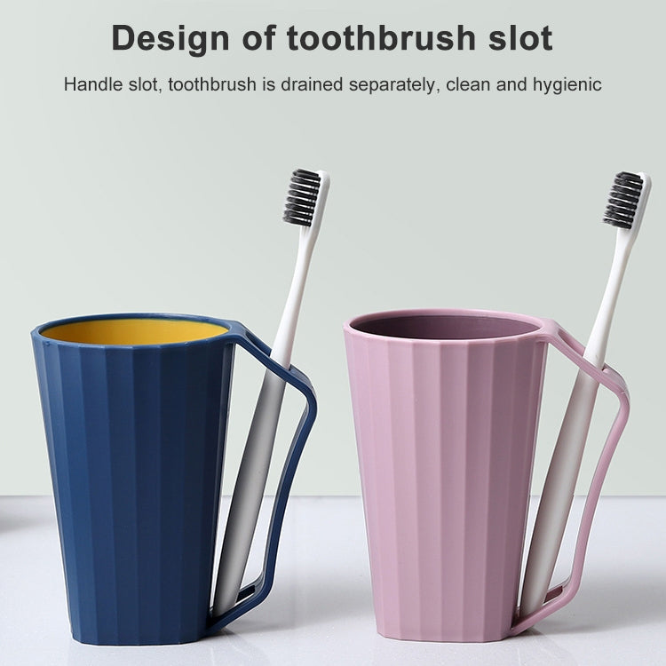 2 PCS Couple Creative Simple Home with Handle Wash Brushing Cup