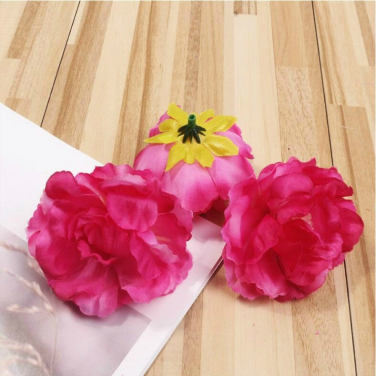 10 PCS Blooming Peony Silk Artificial Flower For Wedding Party Home Room Decoration Marriage Shoe Hats Accessories Handmade Craft