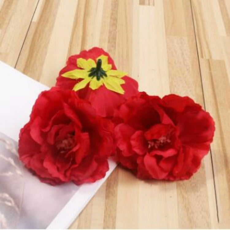 10 PCS Blooming Peony Silk Artificial Flower For Wedding Party Home Room Decoration Marriage Shoe Hats Accessories Handmade Craft