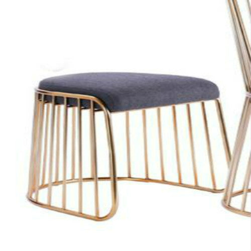 Nordic Minimalist Modern Gold Wrought Iron Lounge Bar Chair