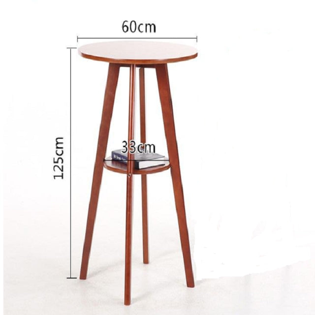 Solid Wood Bar Table Double Round Coffee Table
