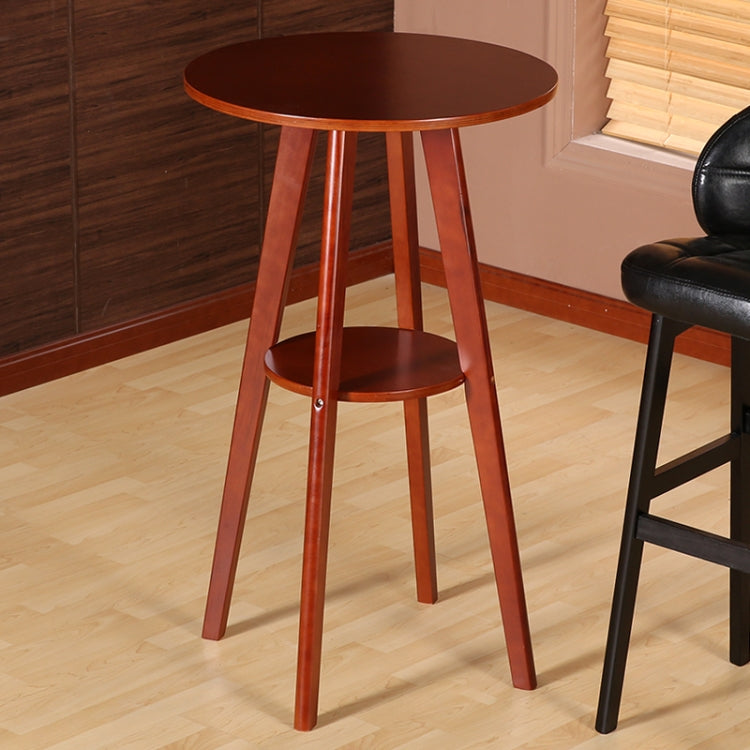 Solid Wood Bar Table Double Round Coffee Table