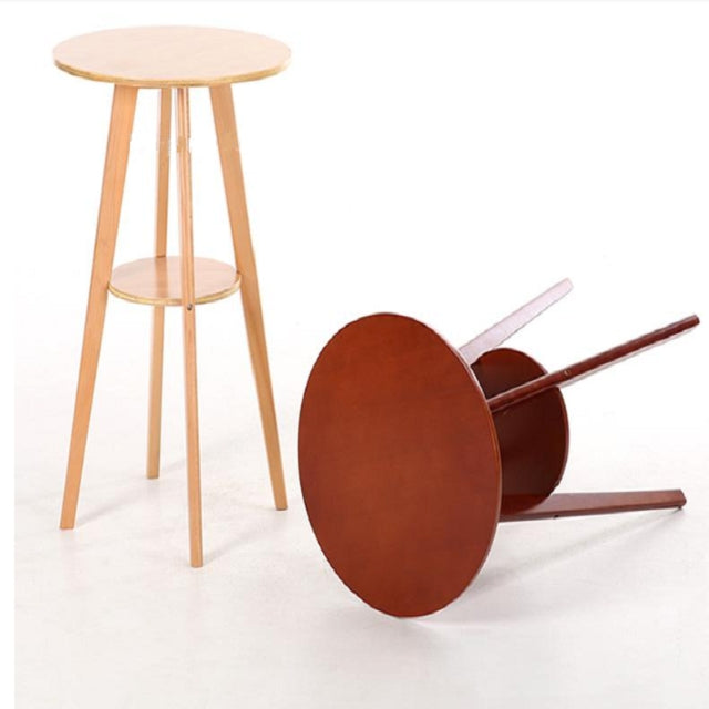 Solid Wood Bar Table Double Round Coffee Table