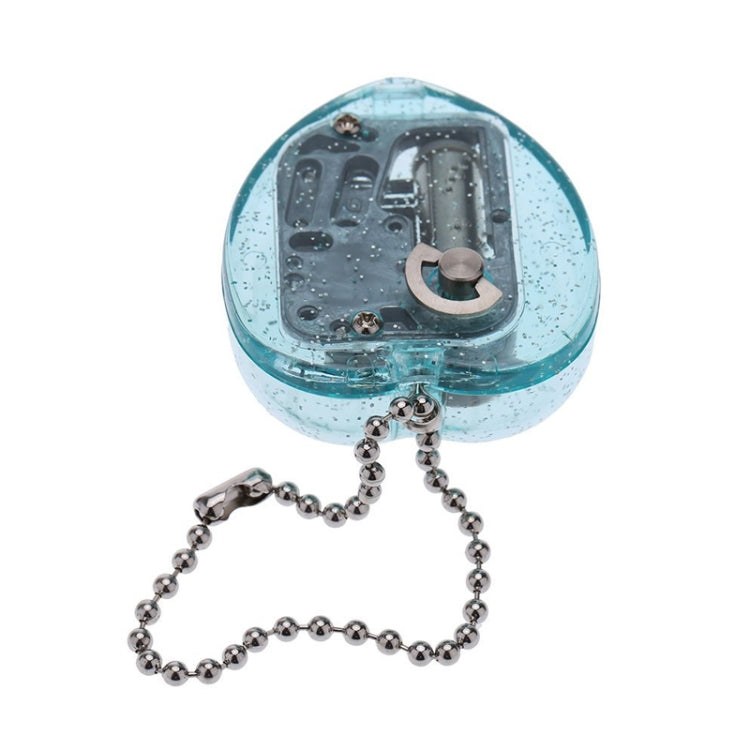 YKL-23 Mini Acrylic Heart-Shaped Music Box Key Chain