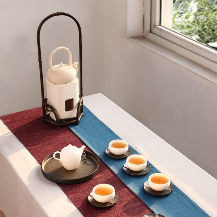 Vintage Gilt Ceramic Small Teacup Coaster, Style:Lotus Coaster