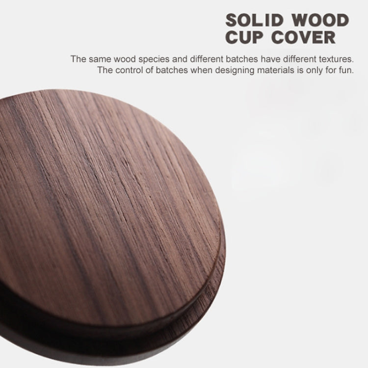 Thick Heat-resistant High Borosilicate Glass Teacup with Wooden Handle, Capacity: 300ML, Specification:8A