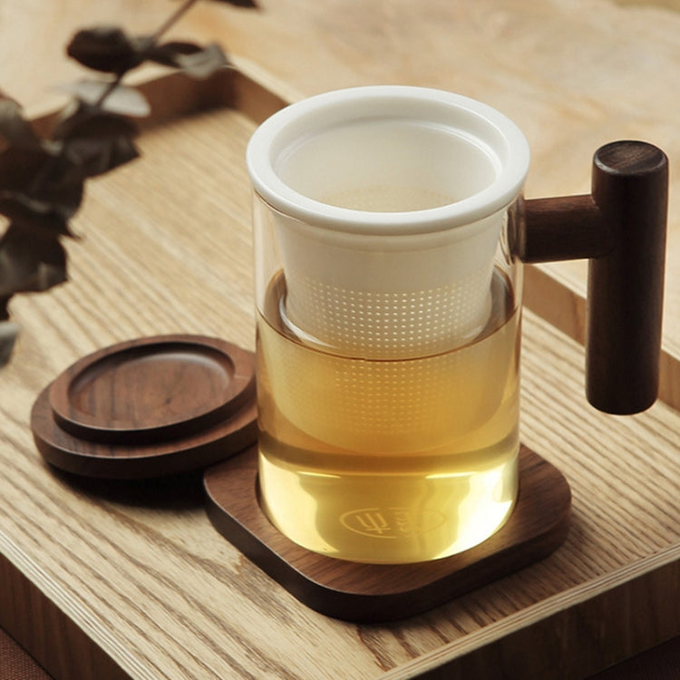 High Borosilicate Glass Sheep Fat Jade Porcelain Tea Leak Bubble Tea Cup, Capacity: 300ML, Style:Yisheng Cup 2A