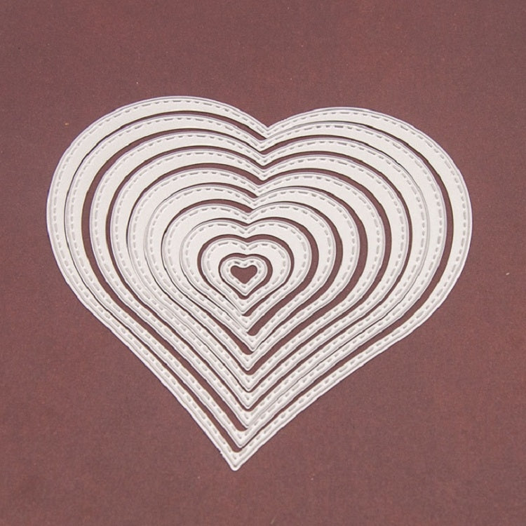 10 PCS/Set Of Metal Embossed Cutting Knife Mold Carbon Steel Paper Cutting Card Template Love Set