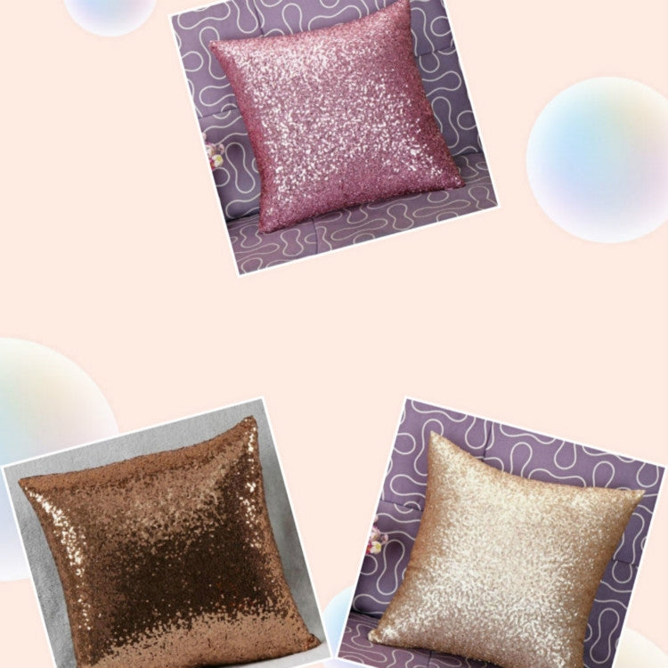 KL-1-14 Glitter Sequins Sofa Throw Pillow Cover For Home Decoration Sofa Cushion Case