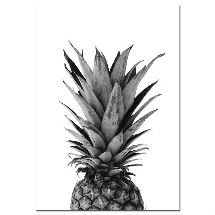 Modern Minimalist Pineapple Letter Frameless Decorative Painting Living Room Core, Size:50x70cm