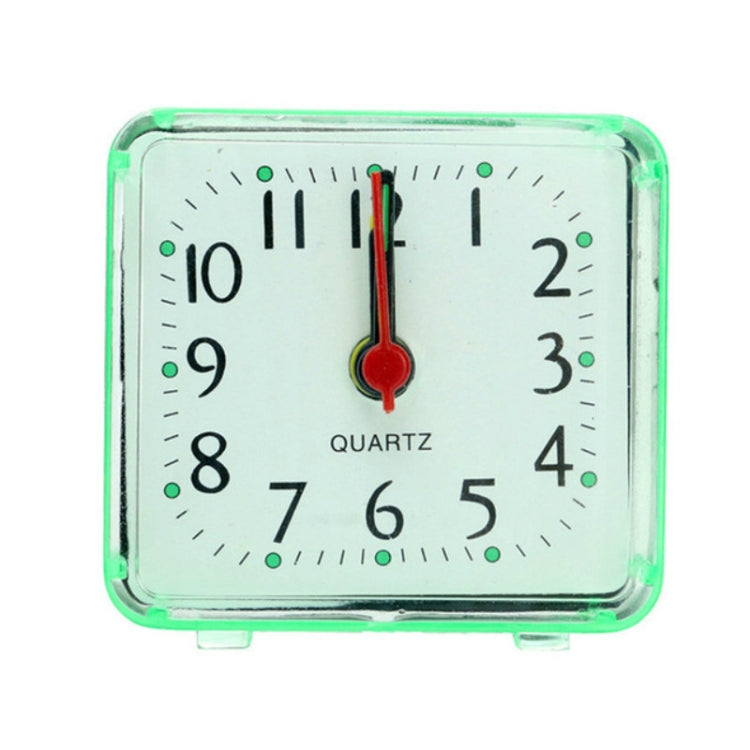 Square Alarm Clock Transparent Case Compact Digital Mini Bedroom Bedside Office Electronic Clock