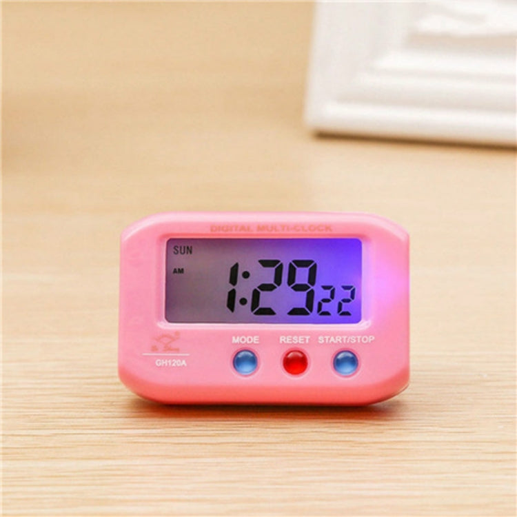 Portable Pocket Sized Digital Electronic Travel Alarm Clock Automotive Electronic Luminous Stopwatch LCD Clock