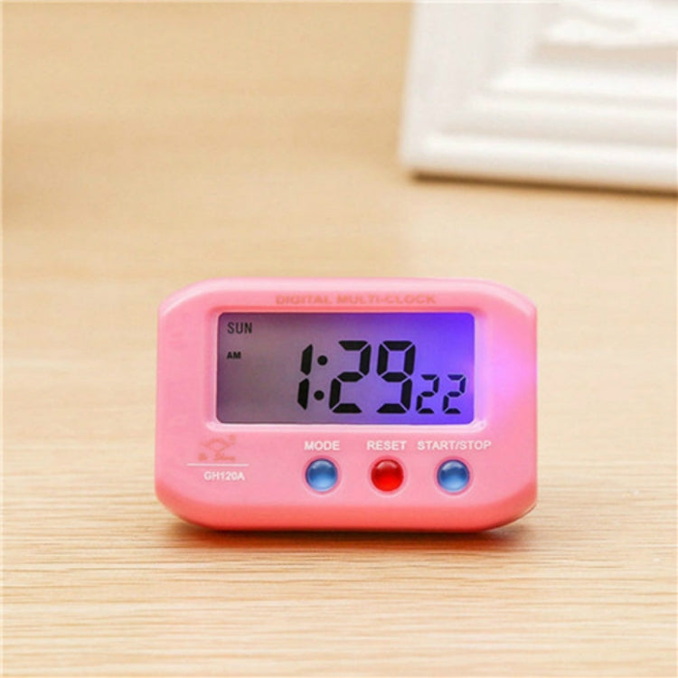 Portable Pocket Sized Digital Electronic Travel Alarm Clock Automotive Electronic Luminous Stopwatch LCD Clock