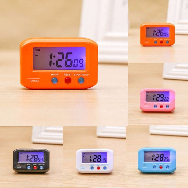 Portable Pocket Sized Digital Electronic Travel Alarm Clock Automotive Electronic Luminous Stopwatch LCD Clock