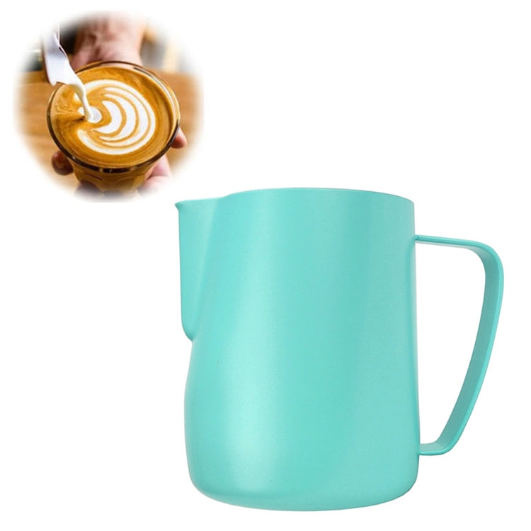 Milk Jug 0.3-0.6L Stainless Steel Frothing Pitcher Pull Flower Cup Coffee Milk Frother Latte Art Milk Foam Tool Coffeware, Capacity:350ml