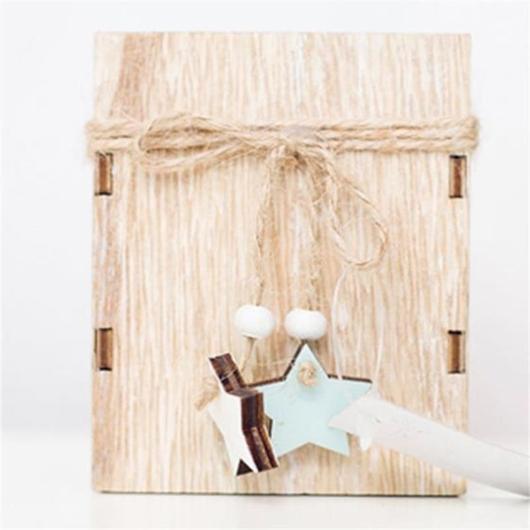 2 PCS Creative Christmas Mini Wooden Candlestick Christmas Home Decoration Desktop Decoration, Size:S