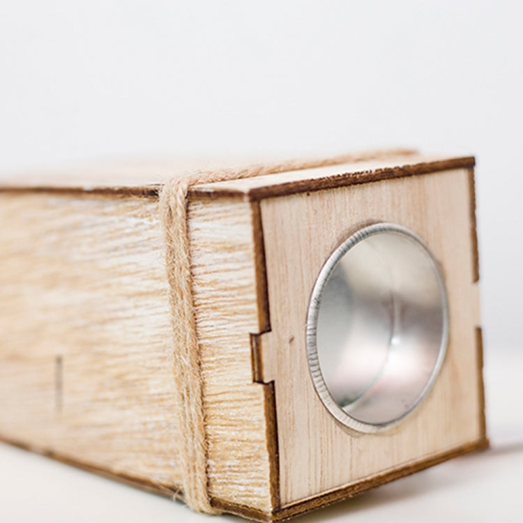 2 PCS Creative Christmas Mini Wooden Candlestick Christmas Home Decoration Desktop Decoration, Size:S