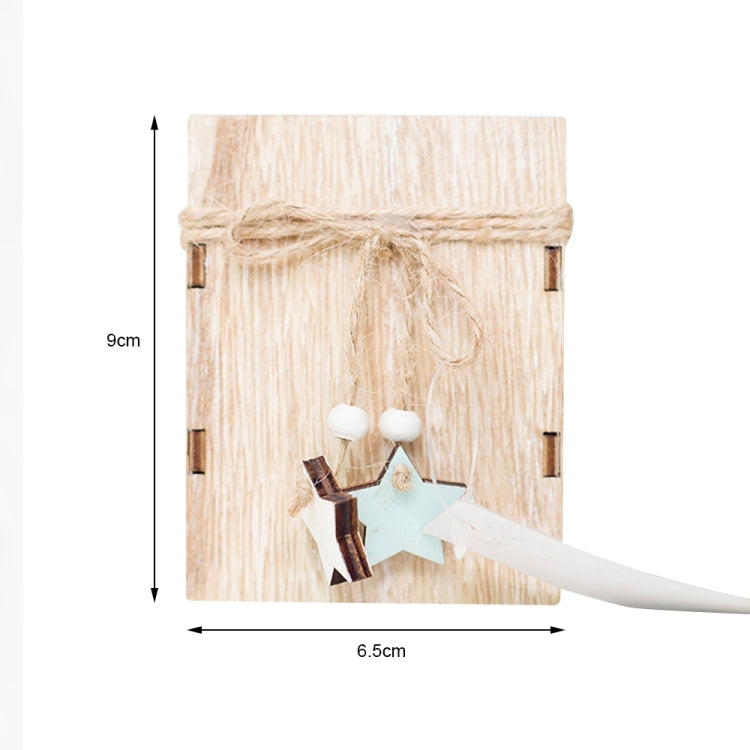 2 PCS Creative Christmas Mini Wooden Candlestick Christmas Home Decoration Desktop Decoration, Size:S