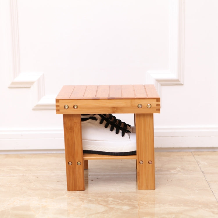 Modern Living Room Stool Durable Bamboo Made Small Bench Portable Fishing Stool Bamboo Wood Folding Stool