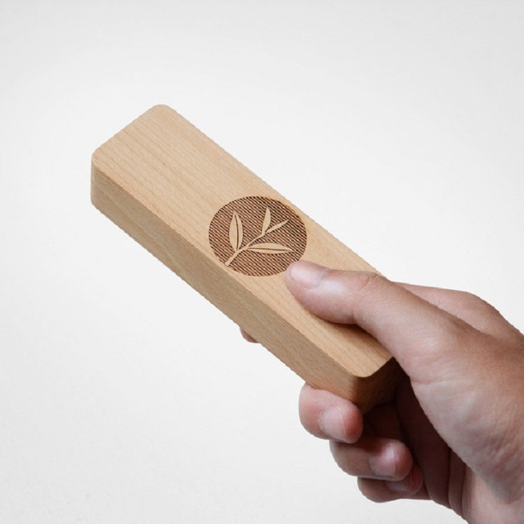 Portable Cassette Player Tea Traveling Home Mini Wooden Tea Caddy, Color:Beech