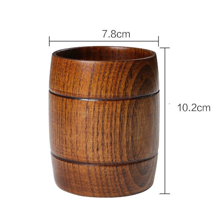 3 PCS Wood Cup Primitive Handmade Natural Spruce Wooden Tea Cup, Size:7.8CM*10.2CM