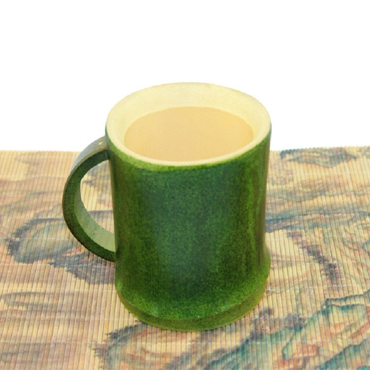 Natural Green Environmental Protection Bamboo Drinking Water Tea Cup Creative Gift Cup, Capacity:201-300ml(Green)