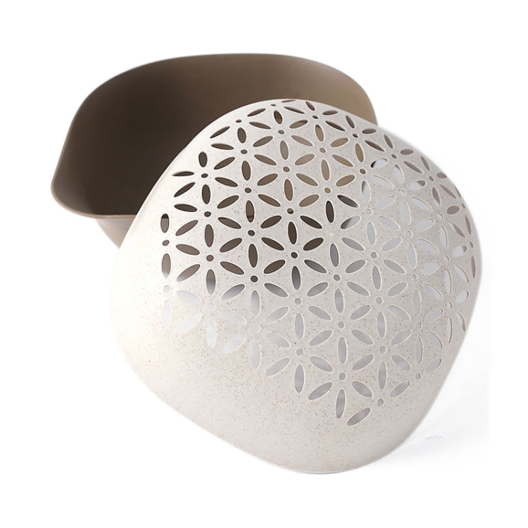 3 PCS Home Kitchen Double Layer Wheat Straw Fruit Vegetable Drain Basket