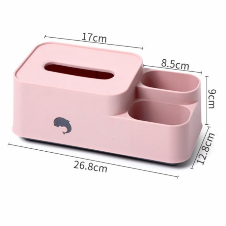 3 PCS Household Living Room Tissue Box Multifunctional Storage Box