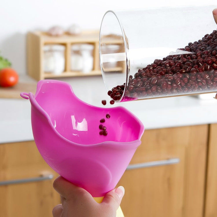 10 PCS Kitchen Multi-purpose Elephant Style Funnel Household Soy Sauce Wine Water Liquid Tool(Pink)