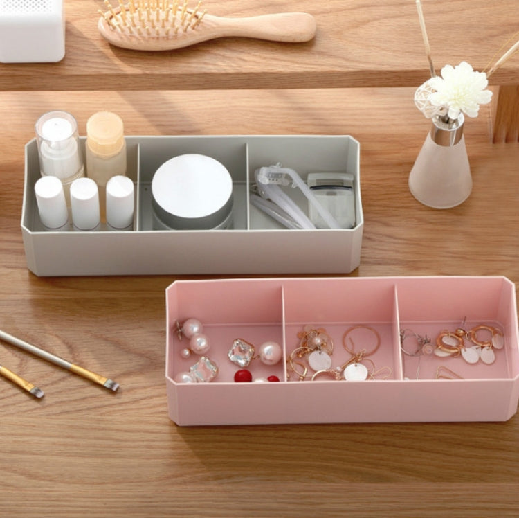 3 PCS Desktop Partition Cosmetics Storage Box Debris Finishing Box Dustproof Cotton Swab Cotton Storage Box Random Color