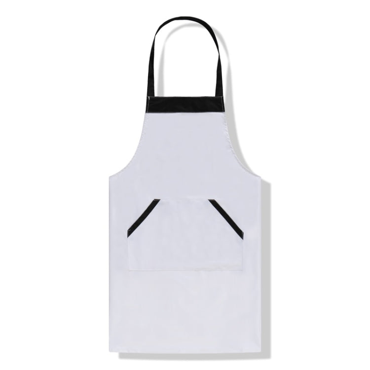 Solid Color Polyester Home Apron Antifouling Simple Adult Apron