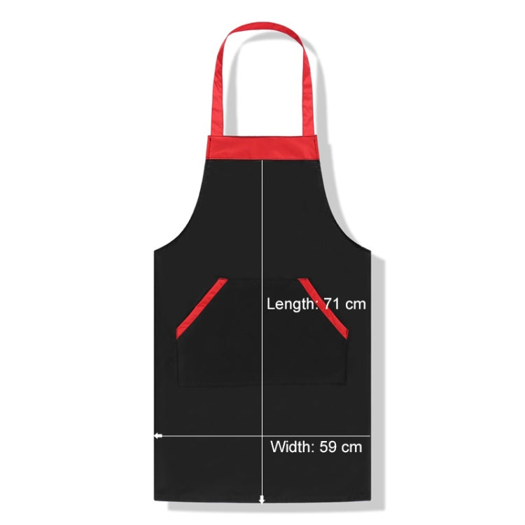 Solid Color Polyester Home Apron Antifouling Simple Adult Apron