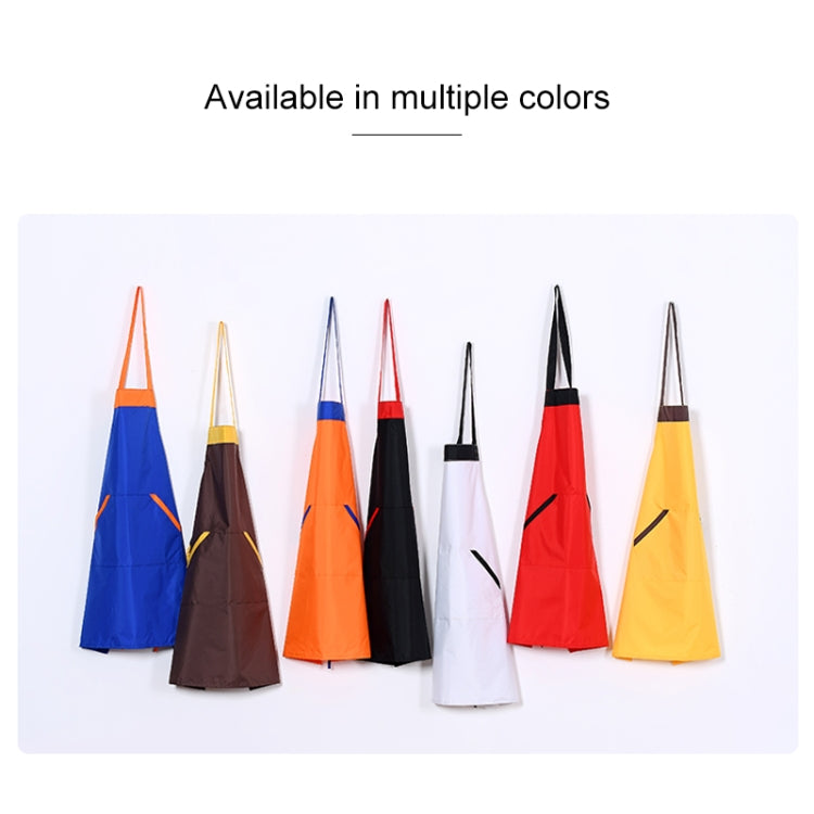Solid Color Polyester Home Apron Antifouling Simple Adult Apron