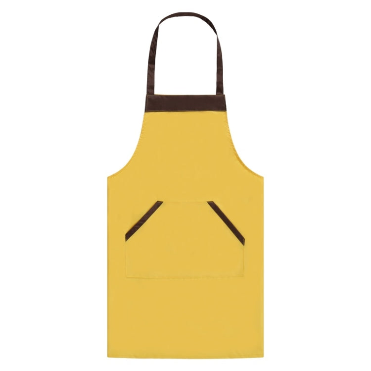 Solid Color Polyester Home Apron Antifouling Simple Adult Apron