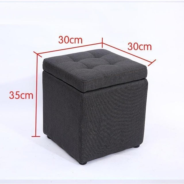 Creative Retro Storage Stool Home Fabric Stool Storage Stool