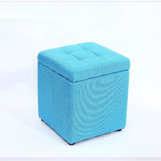 Creative Retro Storage Stool Home Fabric Stool Storage Stool