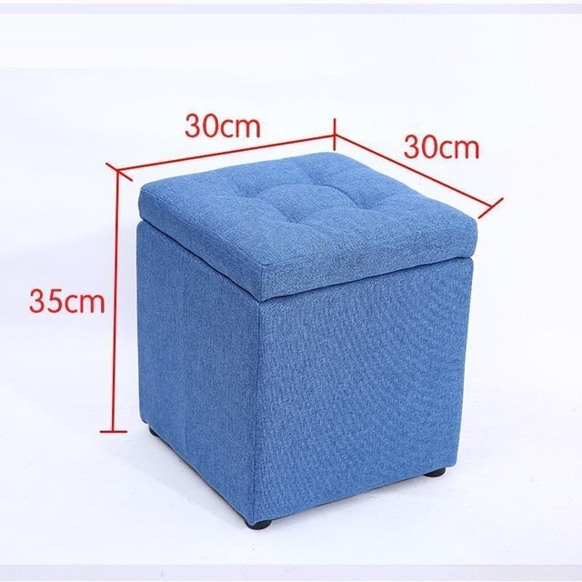 Creative Retro Storage Stool Home Fabric Stool Storage Stool