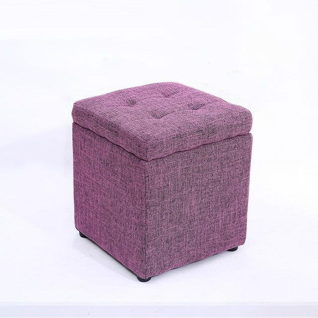Creative Retro Storage Stool Home Fabric Stool Storage Stool